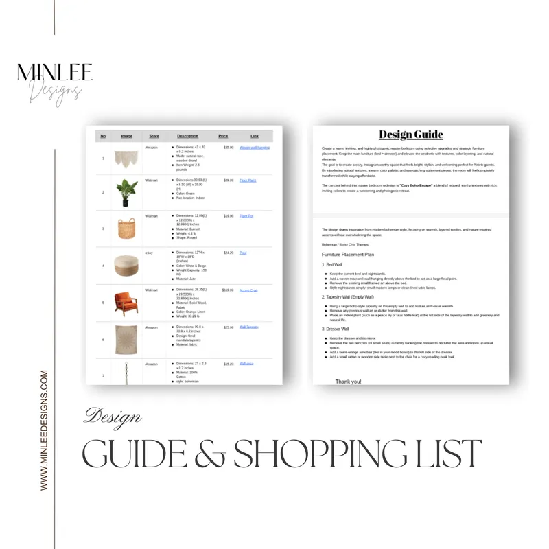 Airbnb Interior Refresh design board 4