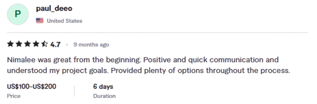 Client review 2