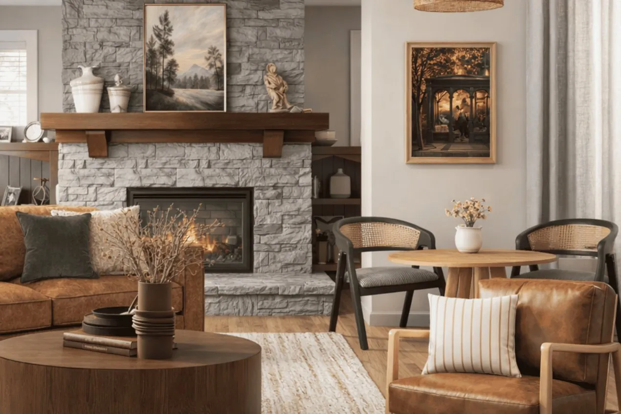 After: living room designed by MinLee Designs